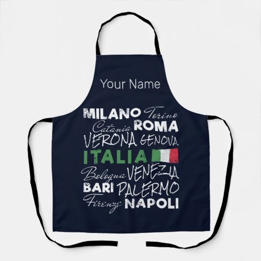 イタリアレトロシティー&フラッグヴィンテージホリディースミナリー エプロン (正面)