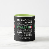 イタリアレトロシティー&フラッグヴィンテージホリディースミナリー マグカップ (中央)
