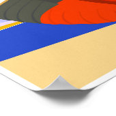 イタリアレトロヴィンテージイタリアン観光旅行 ポスター (角)