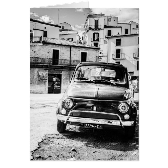 イタリアレトロ旅行ギフトのフィアット500 (正面)