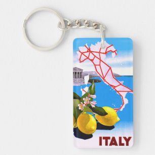 イタリアレモンローマンテンプルフラワー キーホルダー