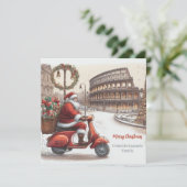 イタリアローマクリスマスウォーターカラーイメージ シーズンカード (スタンド正面)