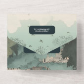 イタリアローマデスティネーションウェディング オールインワン招待状 (裏面)