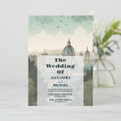 イタリアローマデスティネーションウェディング 招待状 (スタンド正面)