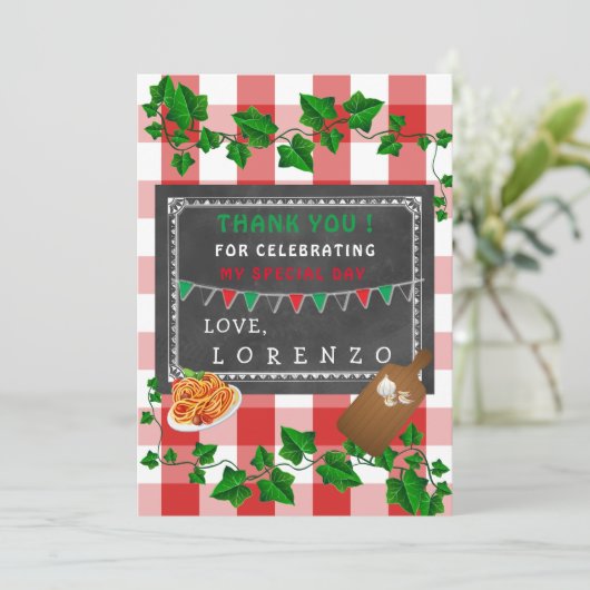 イタリアンありがとう サンキューカード (スタンド正面)
