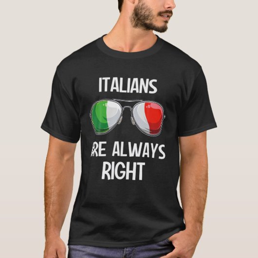 イタリアンおもしろいイタリアのスラングItalia Pun Italiansはアル Tシャツ (正面)