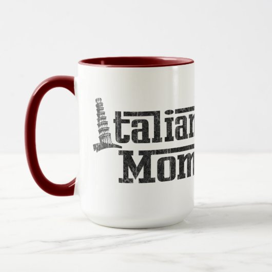 イタリアンなお母さんのコーヒー・マグ マグカップ (左)