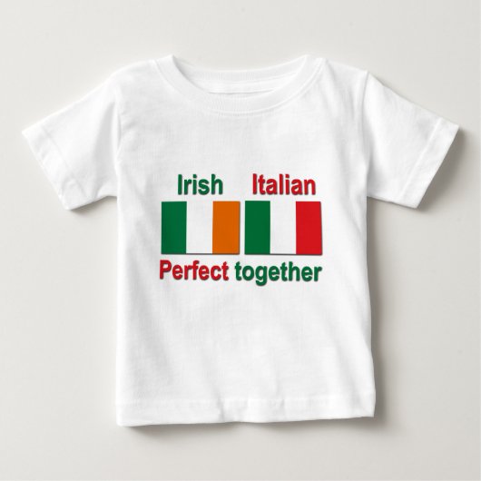 イタリアンなアイルランド語-一緒に完成して下さい! ベビーTシャツ (正面)