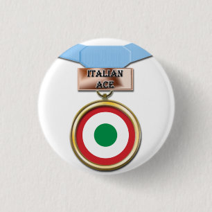 イタリアンなエースメダルボタン 缶バッジ