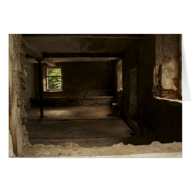 イタリアンなカード、古い納屋Trento (正面横)