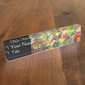 イタリアンなカーニバルのダンス、音楽イベントの調整者 デスクネームプレート (側面)