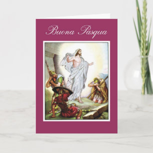 イタリアンなキリスト教のイースター、イエス・キリストBuona Pasqua シーズンカード