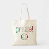 イタリアンなギフト: あなた/Grazieを直面します感謝していして下さい トートバッグ (正面)