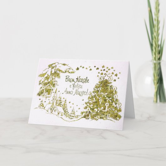 イタリアンなクリスマスおよび年賀状 シーズンカード (正面)