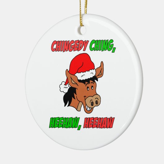 イタリアンなクリスマスのろば セラミックオーナメント (左)