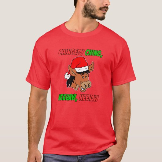 イタリアンなクリスマスのろば Tシャツ (正面)