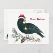 イタリアンなクリスマスの郵便はがき"Buon Natale " シーズンポストカード (正面/裏面)