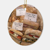 イタリアンなサラミ セラミックオーナメント (左)