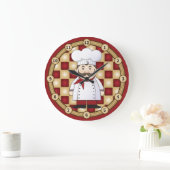 イタリアンなシェフ ラージ壁時計 (ホーム)