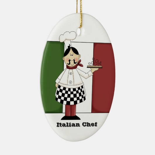 イタリアンなシェフ#7の台所オーナメント セラミックオーナメント (右)