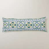 イタリアンなタイルパターン-シシリアの陶磁器 ボディピロー (裏面)