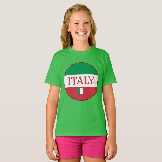 イタリアンなデザイナー有名ブランド商品は衣類をからかいます Tシャツ (正面フル)