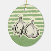 イタリアンなニンニクのオーナメント セラミックオーナメント (左)