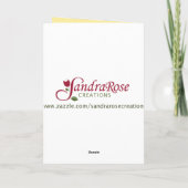 イタリアンなハッピーイースター、黄色いBuona Pasqua シーズンカード (裏面)