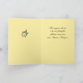 イタリアンなハッピーイースター、黄色いBuona Pasqua シーズンカード (内部)