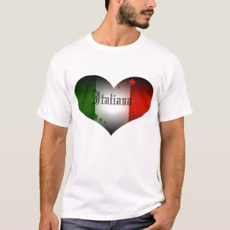 イタリアンなハートのコピー、Italiana Tシャツ