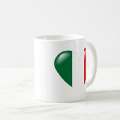 イタリアンなハートのマグ- Cuore Italiano コーヒーマグカップ (正面右)