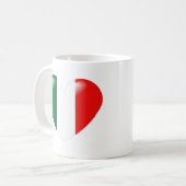 イタリアンなハートのマグ- Cuore Italiano コーヒーマグカップ (正面左)