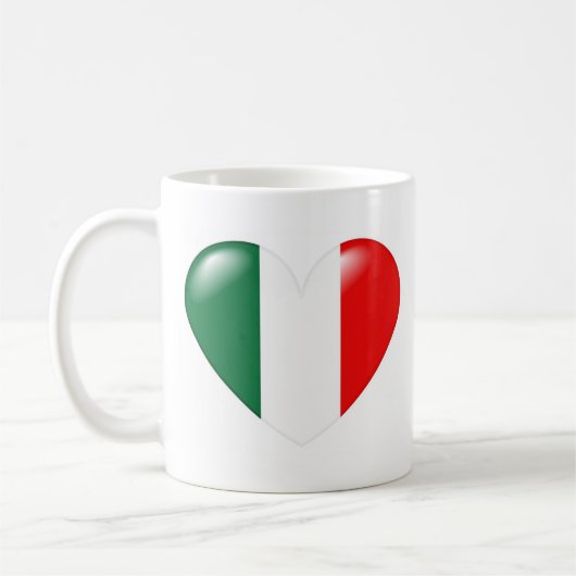 イタリアンなハートのマグ- Cuore Italiano コーヒーマグカップ (左)