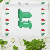 イタリアンなハート キッチンタオル (折り畳み)