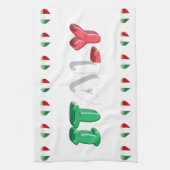 イタリアンなハート キッチンタオル (縦)