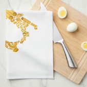 -イタリアンなパスタの台所タオルを食べよう キッチンタオル (四つ折り)