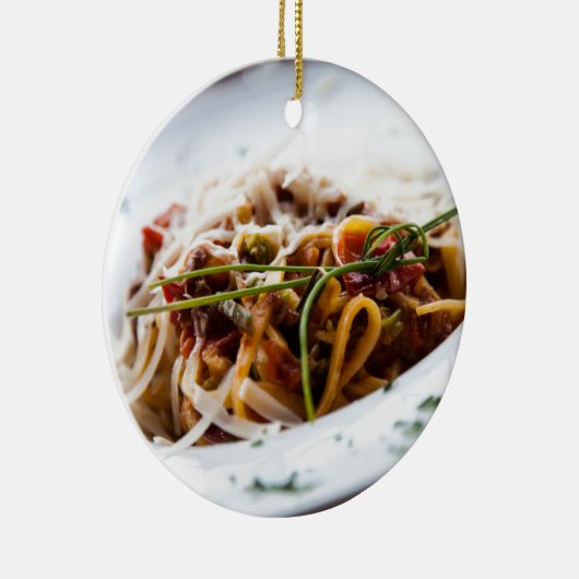 イタリアンなパスタ セラミックオーナメント (右)
