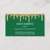 イタリアンなピザパスタのレストランのシェフ 名刺 (裏面)