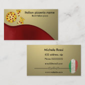 イタリアンなピッツェリア 名刺 (正面/裏面)