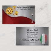 イタリアンなピッツェリア 名刺 (正面/裏面)