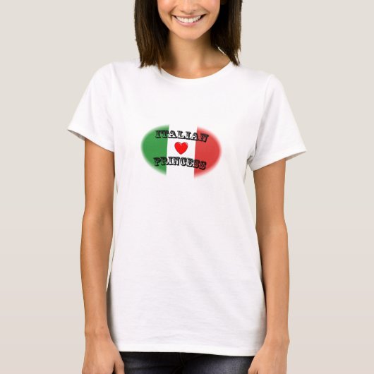 イタリアンなプリンセスのTシャツ Tシャツ (正面)