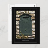 イタリアンなポスト箱の郵便はがき ポストカード (正面/裏面)