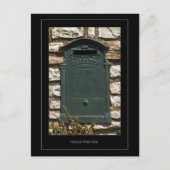 イタリアンなポスト箱の郵便はがき ポストカード (正面)