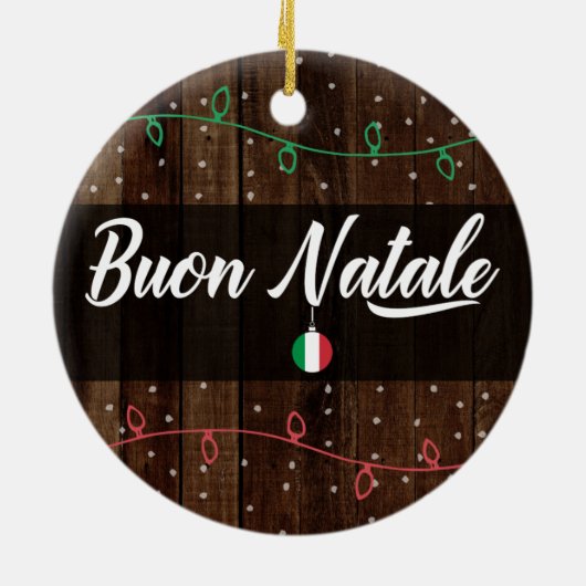 イタリアンなメリークリスマス、Buon Natale セラミックオーナメント (裏面)