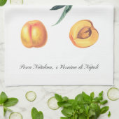 イタリアンなモモの台所タオル キッチンタオル (折り畳み)