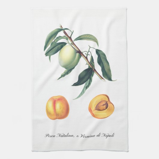 イタリアンなモモの台所タオル キッチンタオル (縦)