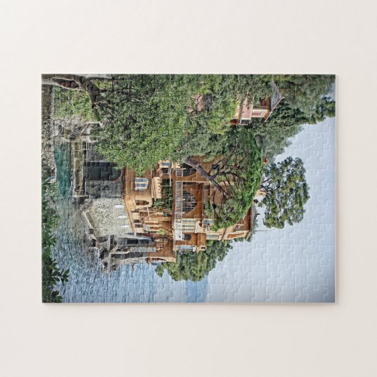 イタリアンなリビエラ- Portofinoのイタリアのパズル ジグソーパズル (横)