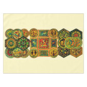 イタリアンなルネサンスのモチーフのプリント テーブルクロス (正面(横))