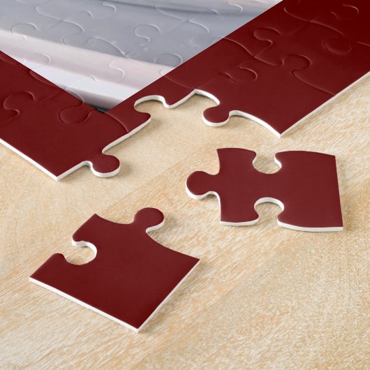 イタリアンなレストランのラザニアの夕食 ジグソーパズル (側面)