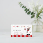 イタリアンなレストラン|のピザビジネス 名刺 (スタンド正面)